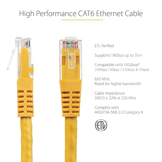 StarTech 10ft CAT6 Ethernet Cable - Image 2