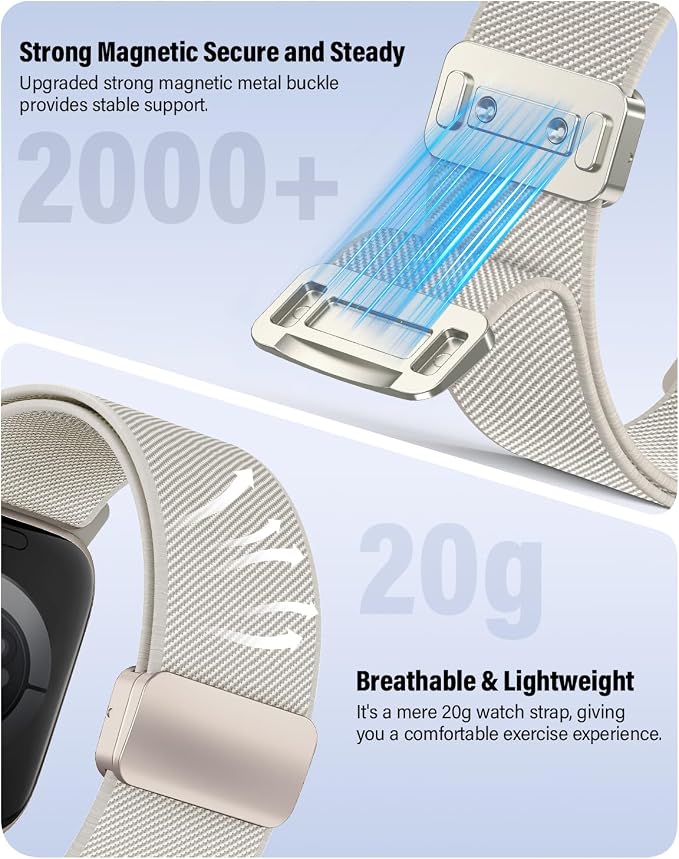 Stretchy Band Compatible with Apple Watch Bands 40mm 38mm 41mm 42mm 44mm 45mm - Image 3