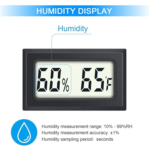 Mini Digital Thermometer 2-Pack Hygrometer Indoor Humidity Monitor Temperature - Image 4