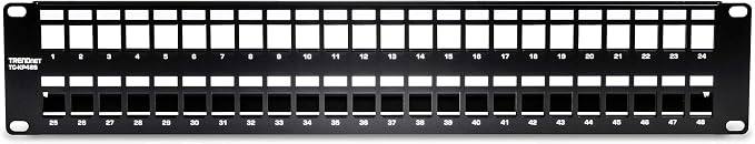 TRENDnet 48-Port Blank Keystone Shielded 2U HD Patch Panel, 2U 19” Metal - Image 7