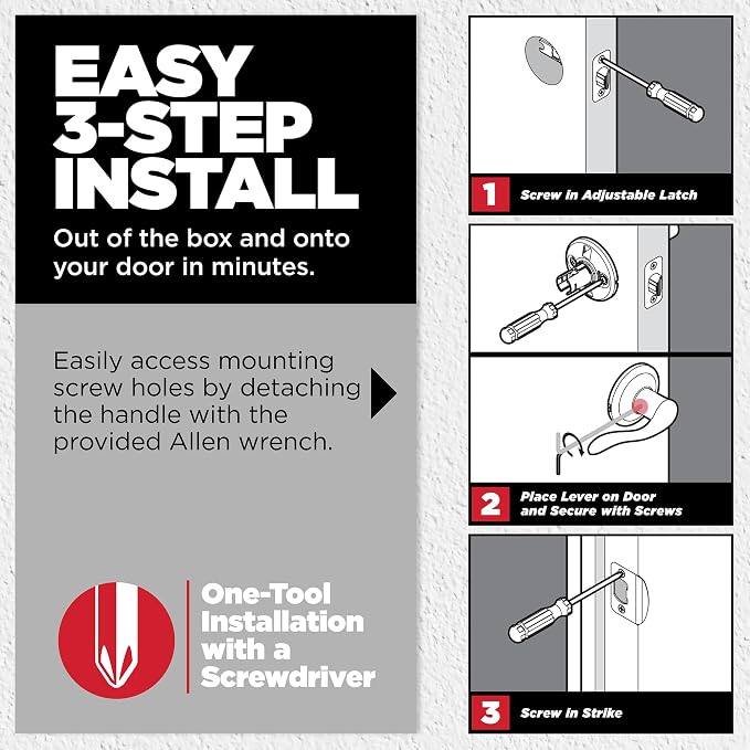 Kwikset Casey Interior Square Privacy Door Handle - Image 4