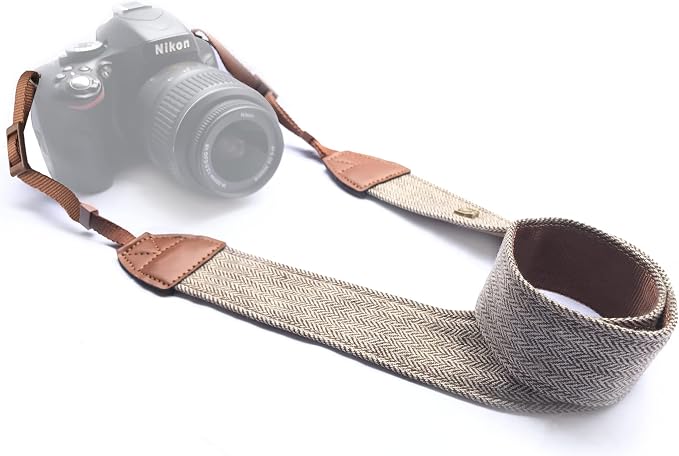 Alled Camera Neck Shoulder Belt Strap, Vintage Soft Camera Straps by Alled