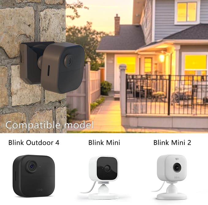 Zwolf Pack of 4 Wall Mount for Blink Camera Outdoor 4 / Blink Mini 2 / Mini - Image 2