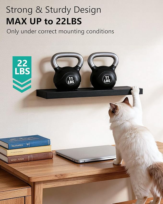 WALI Floating Shelves for Wall, 3 Tier Bathroom Storage Shelf Over Toilet - Image 5