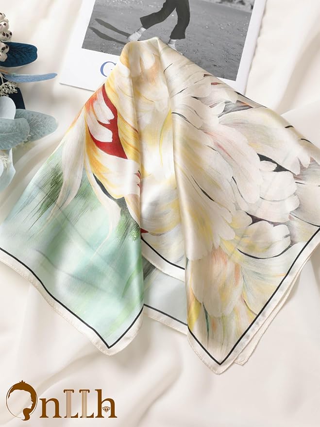 Silky Scarf for Women Lightweight Satin Bandanas Neck Hair Wrap For Sleeping - Image 4