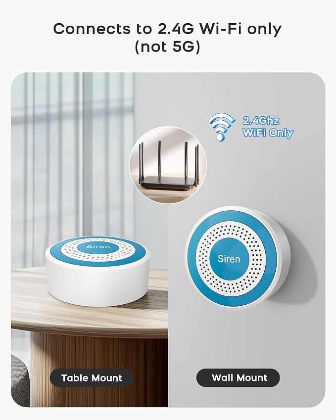 Home Security System, Home Alarm System Wireless 8 Piece Kit - Image 2