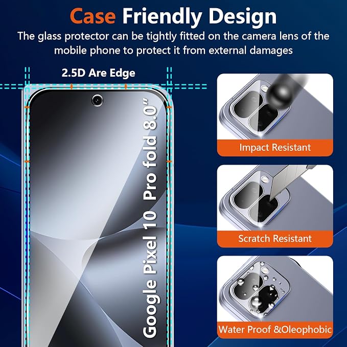 Glass Screen Protector for Google Pixel 10 Pro Fold - Image 6