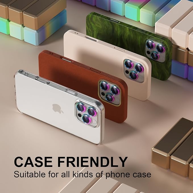 Misea Compatible for iPhone 16 Pro/iPhone 16 Pro Max Camera Lens Protector - Image 5