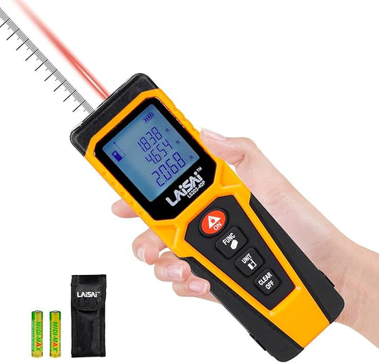 Laser Measure, Laser Distance Measuring Tool, M/in/Ft Unit Switching Backlit by HOME