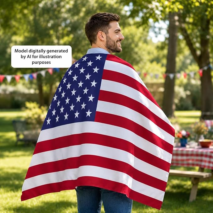Flag Cape, Wearable Flag Costume, Be Suitable - Image 6