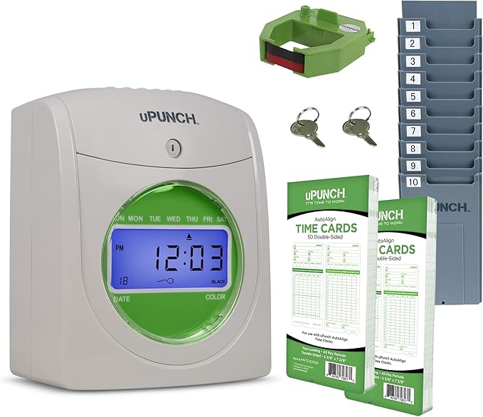 uPunch JC1500 Starter Time Clock Bundle by uPunch