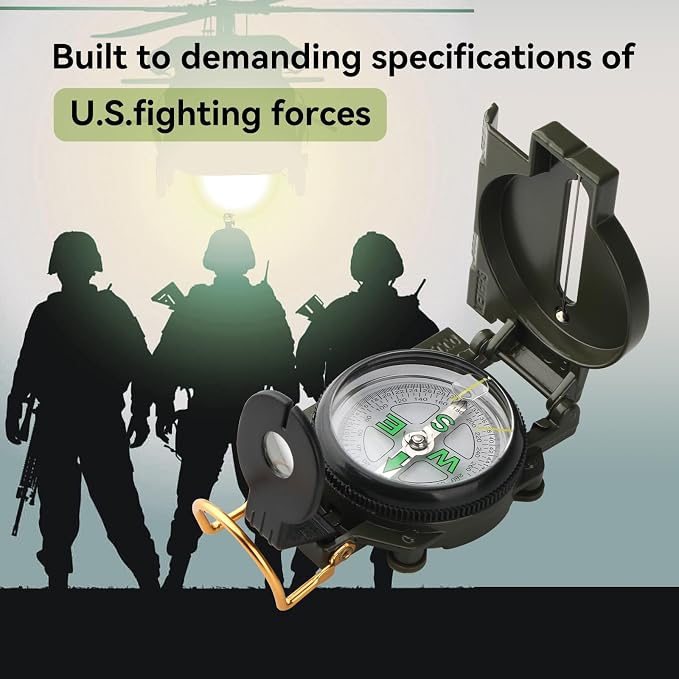 Compass Hiking Survival, Wilderness Survival Compass - Image 4