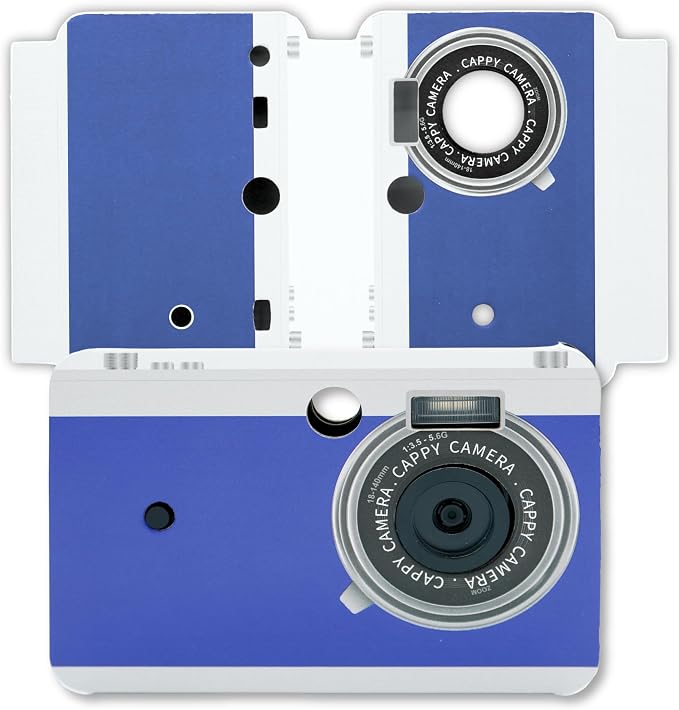 Interchangeable Replacement Case – Nostalgic Blue Retro Aesthetic Snap-On Cover by CAPPYCAMERA