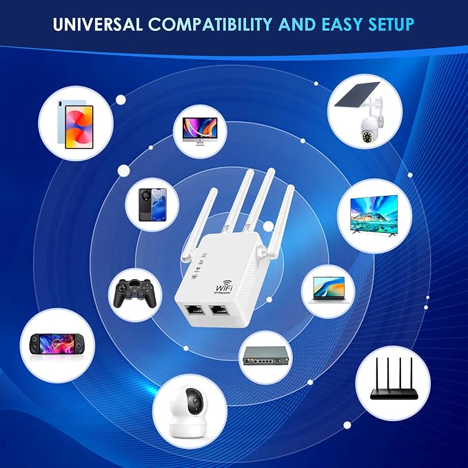 WiFi Extender Signal Booster-2.4GHz 300Mbps WiFi Booster - Image 5