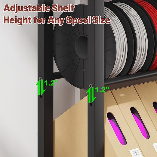 7-Tier 3D Printer Filament Storage Rack - Image 5