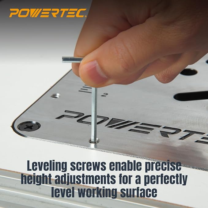 POWERTEC Aluminum Router Table Insert Plate - Image 5