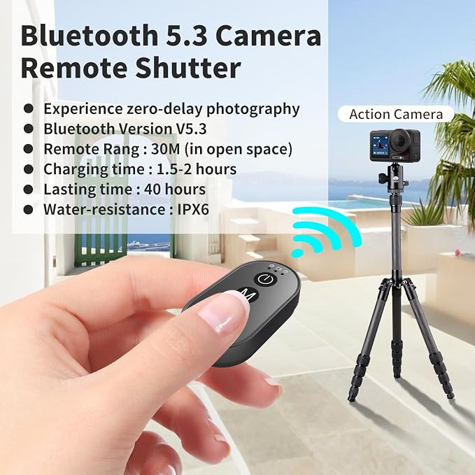 Wireless Camera Remote Control, 30M/98.4ft Wireless Camera Smart Shutter Remote - Image 4
