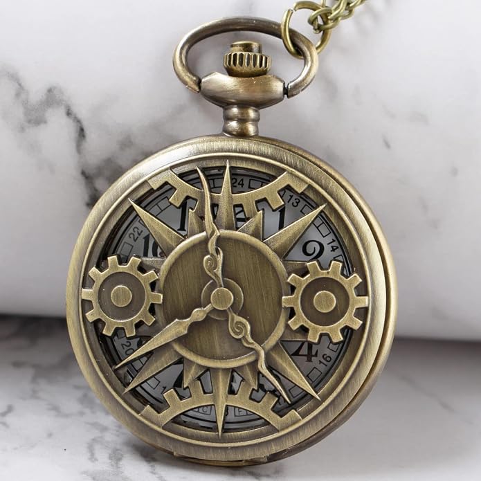 Men's Pocket Watch, Arabic Digital Dial Pocket Watches - Image 2