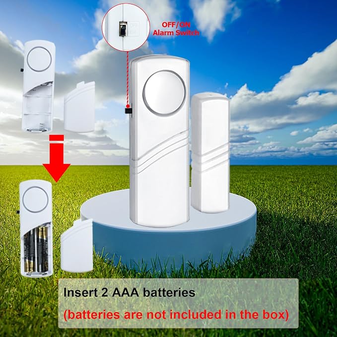Security Door Window Alarm, 90DB Wireless Sensor Door Window Burglar Alarm - Image 6