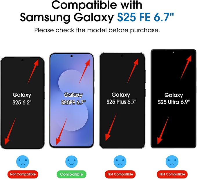 amFilm Auto-Alignment OneTouch for Samsung Galaxy S25 FE 6.7'' Screen Protector - Image 2