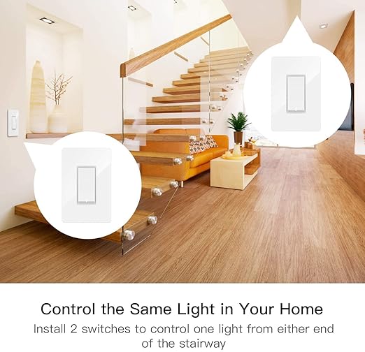 TREATLIFE 3-Way Smart Light Switch, 2.4GHz WiFi Smart Switch Compatible - Image 3