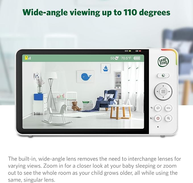 LeapFrog LF915HD Baby Monitor, 5” 720p Screen, 360° Pan & Tilt - Image 4