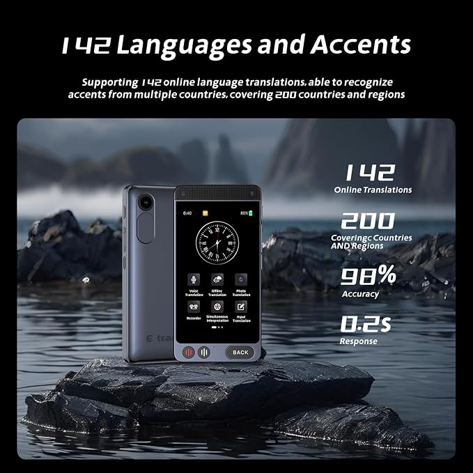Language Translator Device, 142 Languages AI Translator - Image 2