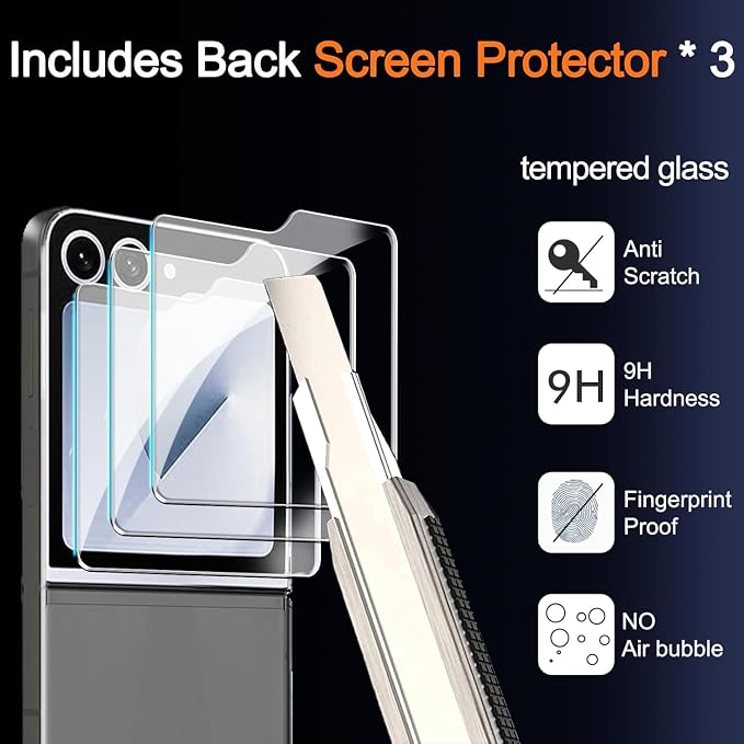 Ferilinso Screen Protector for Samsung Galaxy Z Flip 6 / Z Flip 7 FE - Image 3