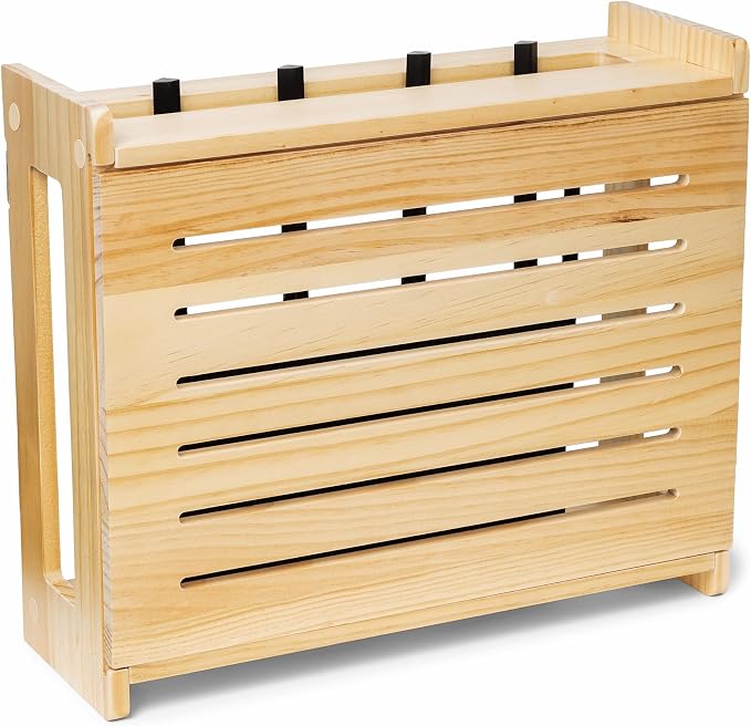 Wooden WiFi Router Storage Box by Unknown