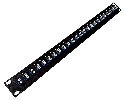 Ultra Spec Cables 24 Port LC Fiber Patch Panel Singlemode 19" by UltraSpecCables