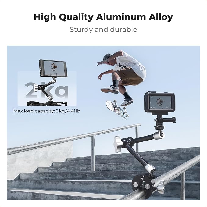 K&F CONCEPT 9.8" Magic Arm Clamp Kit - Image 4