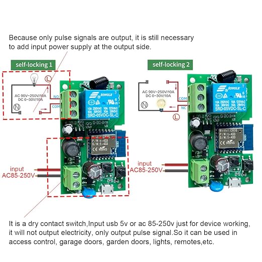 Smart WiFi Wireless Relay Switch Module, Tuya 1CH AC 85-250V/ USB 5V Smart Life - Image 2