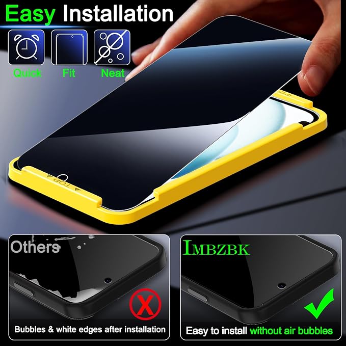 IMBZBK 3 Pack Privacy Screen Protector - Image 5