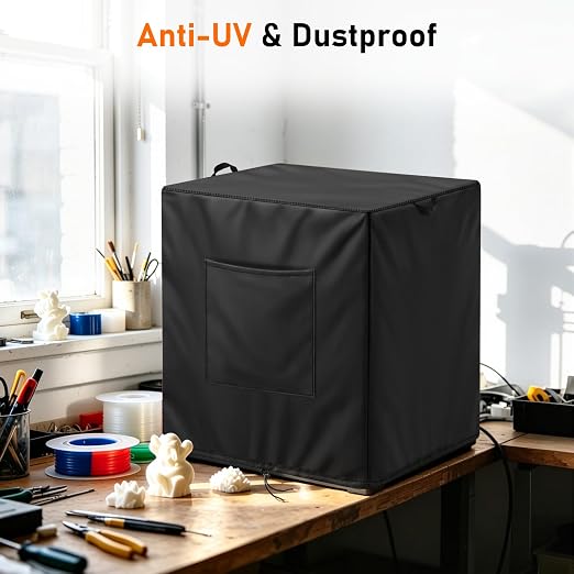 3D Printer Cover for Bambu LAB P1S/P2S, 600D Heavy Duty Dust Cover - Image 5