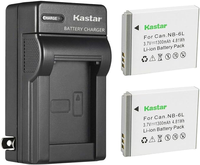 Kastar 2-Pack Battery and AC Wall Charger Replacement by Kastar