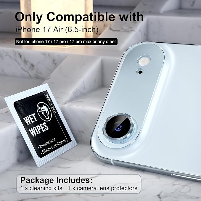 Choiche Compatible for iPhone 17 Air Camera Lens Protector, Strong Adsorption - Image 2