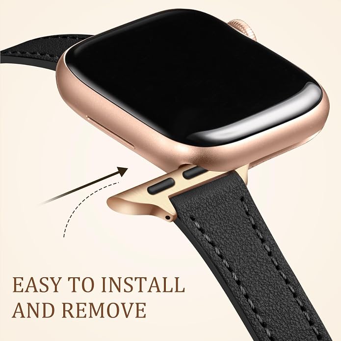 Charlam Slim Leather Band Compatible - Image 4