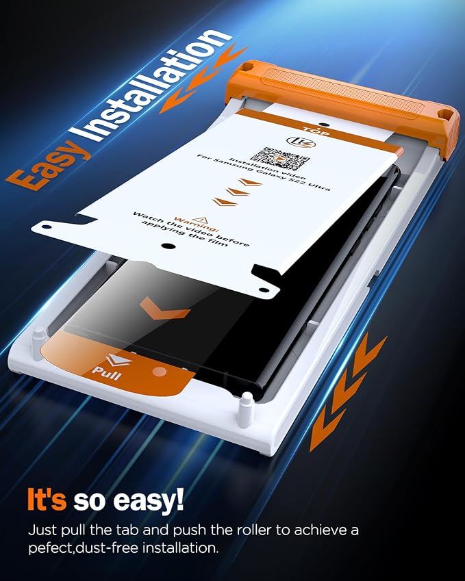 LK 2 Pack for Samsung Galaxy S22 Ultra Screen Protector, Upgrade from Tempered - Image 2