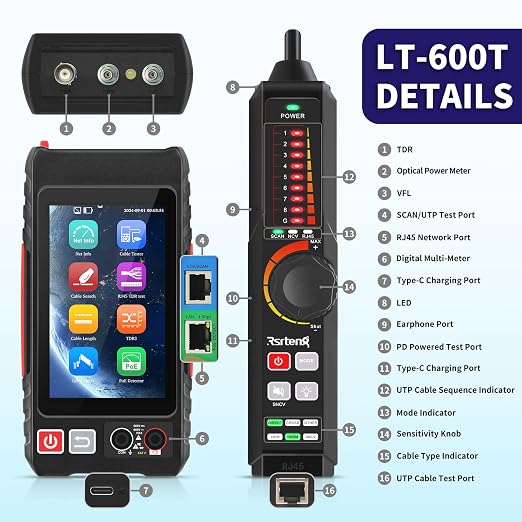 All Features Multifunction Network Caber Tester, UTP Continuity, Cable Tracer - Image 2