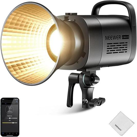 NEEWER CB60B 70W LED Video Light 2.4G/APP Control, Bi Color 2700-6500K 34000Lx by Neewer