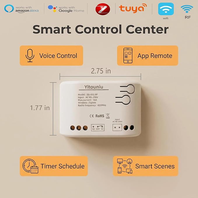 Tuya Smart WiFi 5V garage door opener controller Garage Open Close Monitor - Image 3