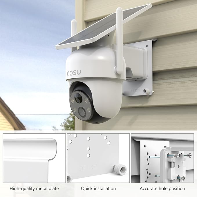 Universal Vinyl Siding Mount for AOSU SolarCam D1 SE/Lite/Max, eufy Solocam - Image 7