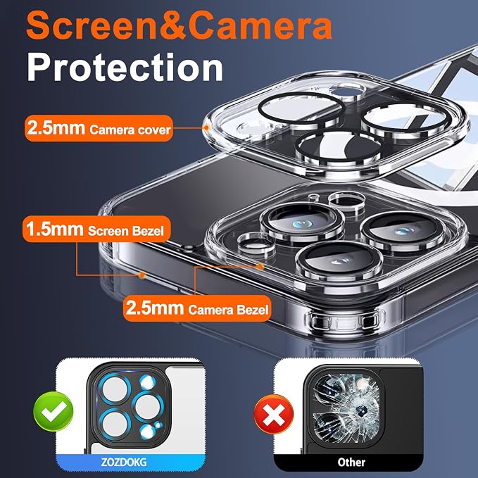 Magnetic for iPhone 16 Pro Max Case Clear - Image 6