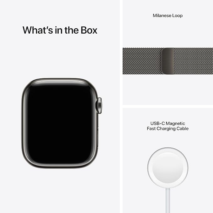 Apple Watch Series 7 Graphite Stainless Steel Case - Image 5
