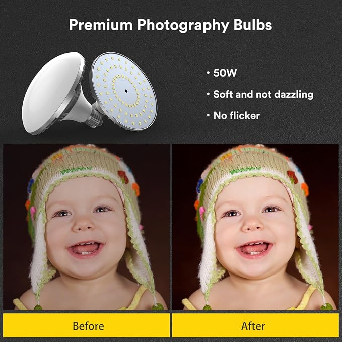 RALENO Softbox Lighting Kit, 20X28-Inch Softbox Photography Lighting - Image 2