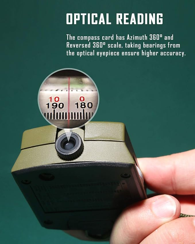 Eyeskey Multifunctional Tactical Survival Military Compass - Image 4