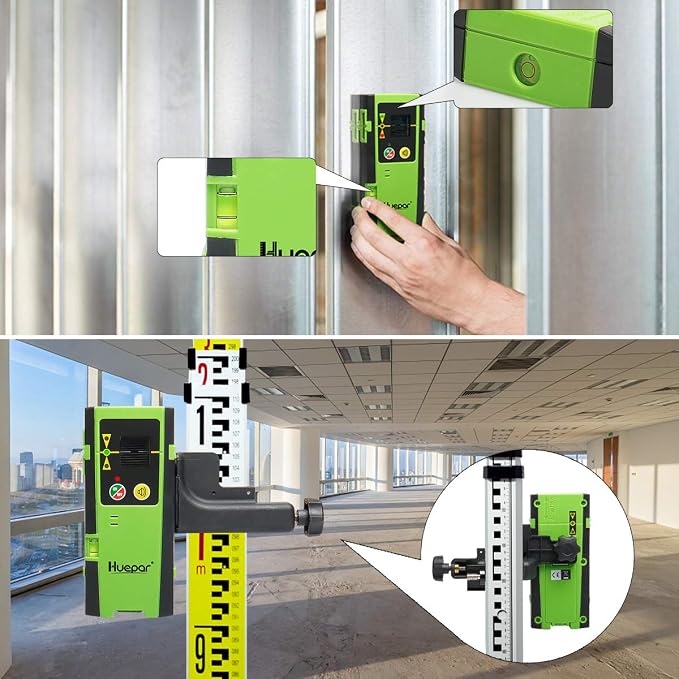 Huepar Laser Detector LR-6RG for Laser Level, Compatible - Image 6