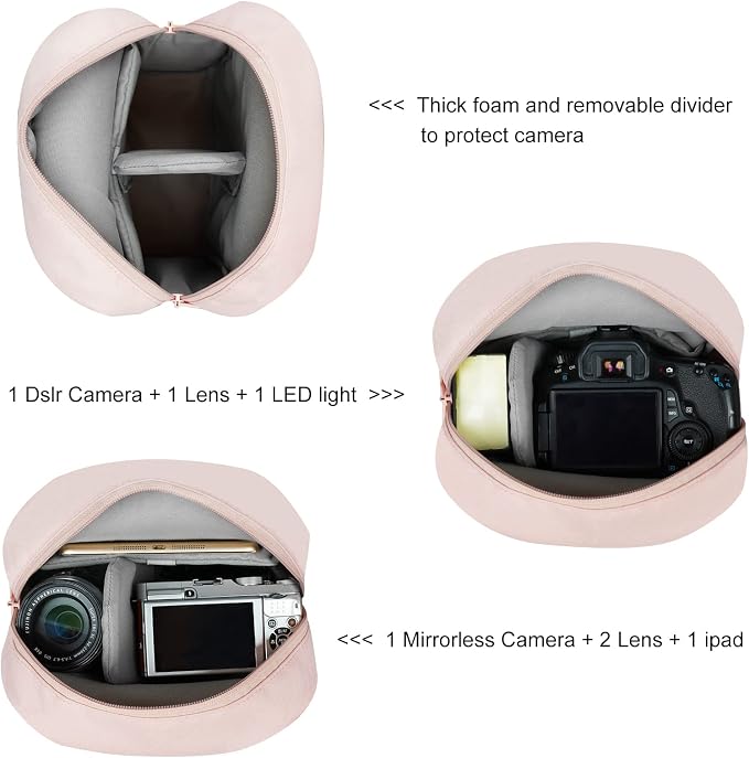 TULLIO Women Camera Bag, Small Lightweight Camera Sling Bag Waterproof - Image 5