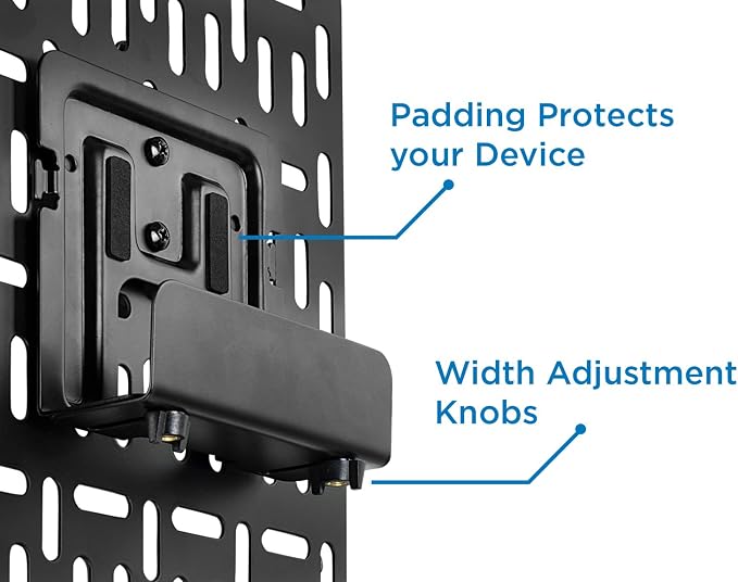 Mount-It! Cable Box Mount Behind TV | Adjustable Universal Mounting Bracket - Image 4