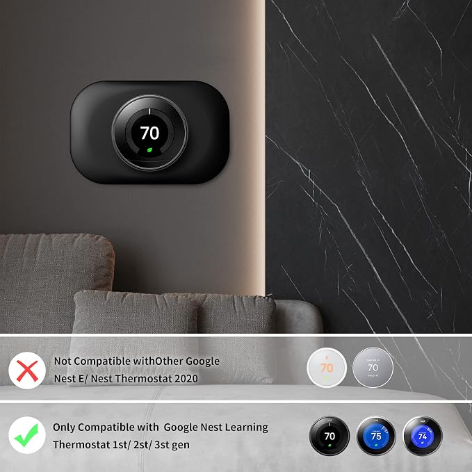 Compatible with Google Nest Thermostat 1st/2nd/3rd Wall Plate Cover - Image 4